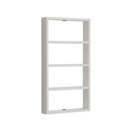 Hanah Home Estantería de Pared Quatro - White, Tablero Partículas Melaminado, 43.2x80x9cm